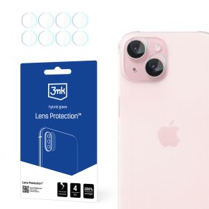 Vidro para a lente da câmera Apple iPhone 15 Plus - 3mk Lens Protection