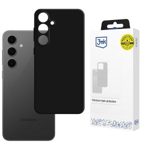 Capa de silicone para Samsung Galaxy S24 FE - 3mk HARDY® Mellow Case™ Black