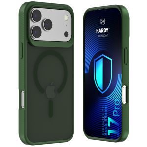 Capa fumada com MagSafe para Apple iPhone 17 Pro/ 18 Pro – 3mk HARDY® Hazy MagCase™ Green