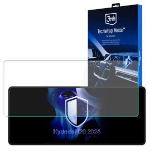 Película de proteção mate para ecrã de navegação para Hyundai i20 2024- – 3mk TechWrap Matte™ Center Display