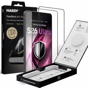 2x Vidro temperado anti-reflexo 9H para Samsung Galaxy S26 Ultra - 3mk HARDY® DeepBlack Anti-Reflective Glass™