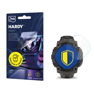 Vidro híbrido para smartwatch Garmin Instinct E 45mm - 3mk HARDY® Fusion Watch Protection™