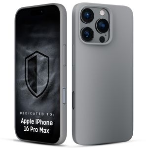 Capa de silicone com MagSafe para Apple iPhone 16 Pro Max - 3mk HARDY® Mellow MagCase™ Natural Titanium