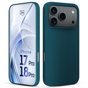 Capa de silicone para Apple iPhone 17 Pro/ 18 Pro - 3mk HARDY® Mellow Case™ Green