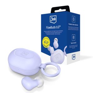 Auriculares sem fios TWS 3mk FlowBuds 6.0™ Lavender