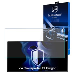 Película de proteção mate para ecrã de navegação para VW Transporter T7 Furgon 2024- – 3mk TechWrap Matte™ Center Display