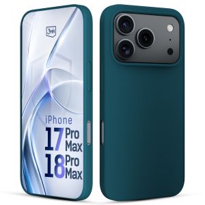 Capa de silicone para Apple iPhone 17 Pro Max/ 18 Pro Max - 3mk HARDY® Mellow Case™ Green