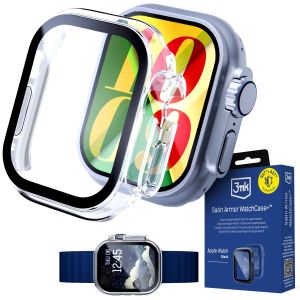 Capa com vidro temperado para Apple Watch Ultra/ Ultra 2/ Ultra 3 - 3mk Satin Armor WatchCase+™ Clear