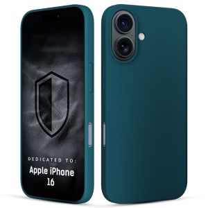 Capa de silicone para Apple iPhone 16 - 3mk HARDY® Mellow Case™ Green
