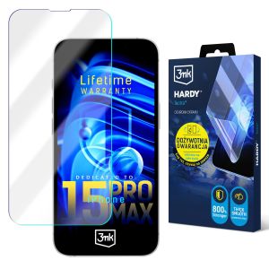 Película super resistente para Apple iPhone 15 Pro Max - 3mk HARDY® Tectra™ (garantia vitalícia)