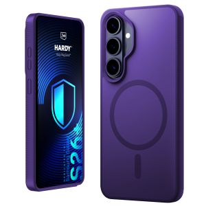Capa fumada com MagSafe para Samsung Galaxy S26+ – 3mk HARDY® Hazy MagCase™ Purple