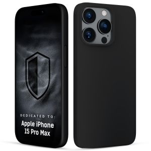 Capa de silicone com MagSafe para Apple iPhone 15 Pro Max - 3mk HARDY® Mellow MagCase™ Black