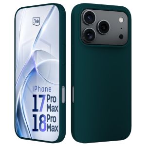 Capa de silicone para Apple iPhone 17 Pro Max/ 18 Pro Max - 3mk HARDY® Mellow Case™ Dark Green