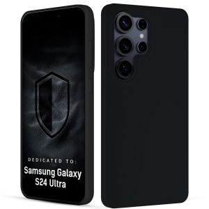 Capa de silicone para Samsung Galaxy S24 Ultra - 3mk HARDY® Mellow Case™ Black
