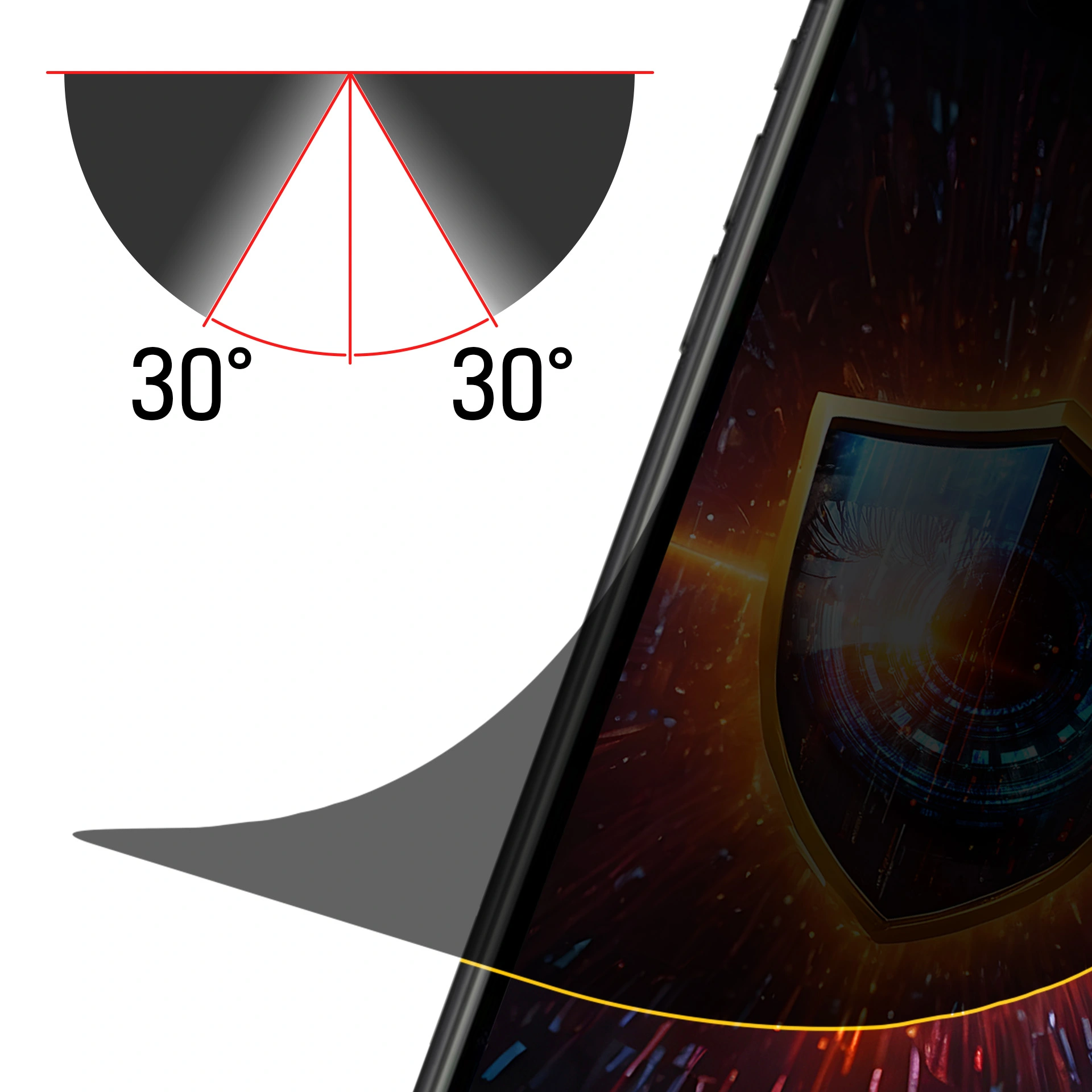 *Protege a privacidade já a 30 graus.