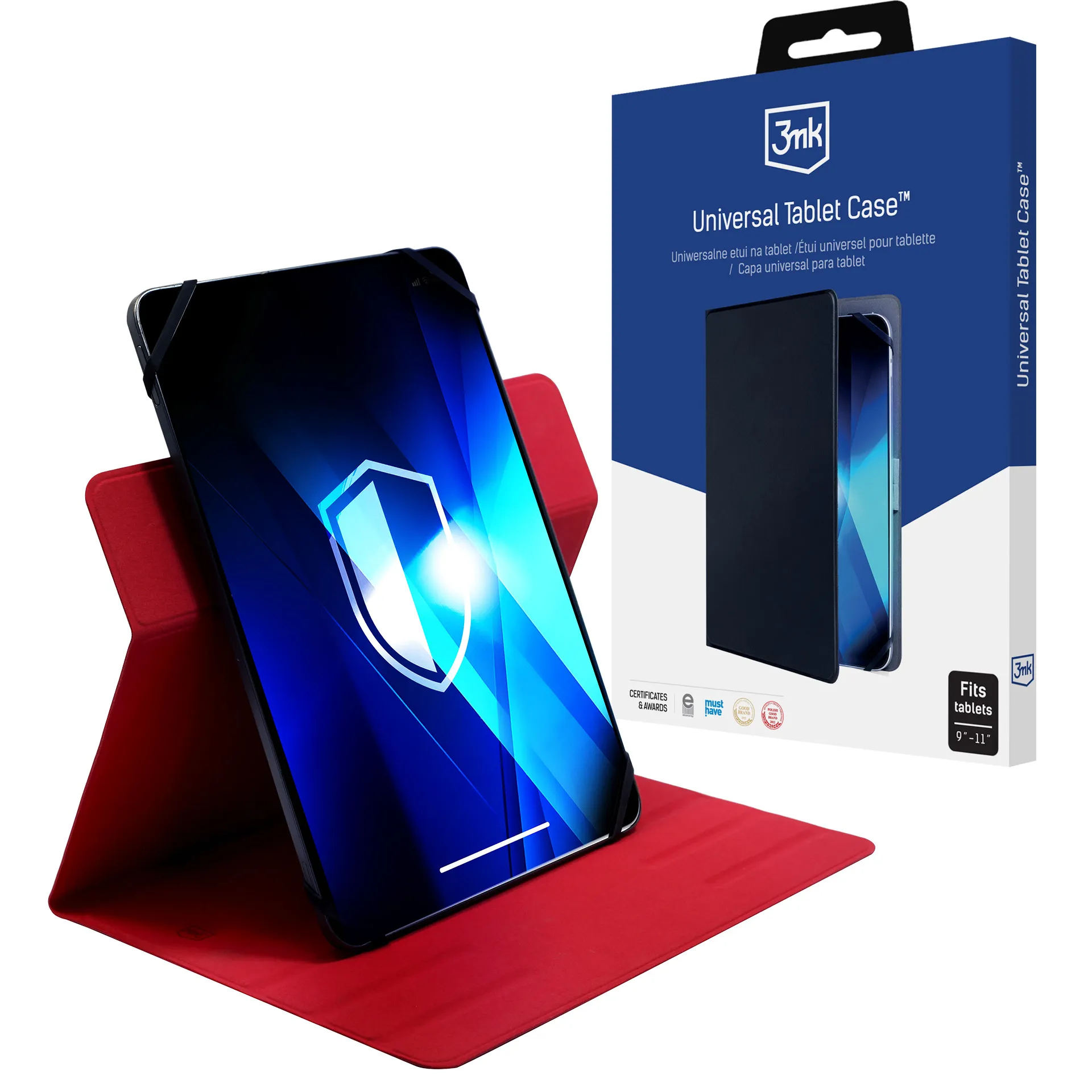 Capa universal para tablet de 9-11'' - 3mk Capa Universal para Tablet Preta