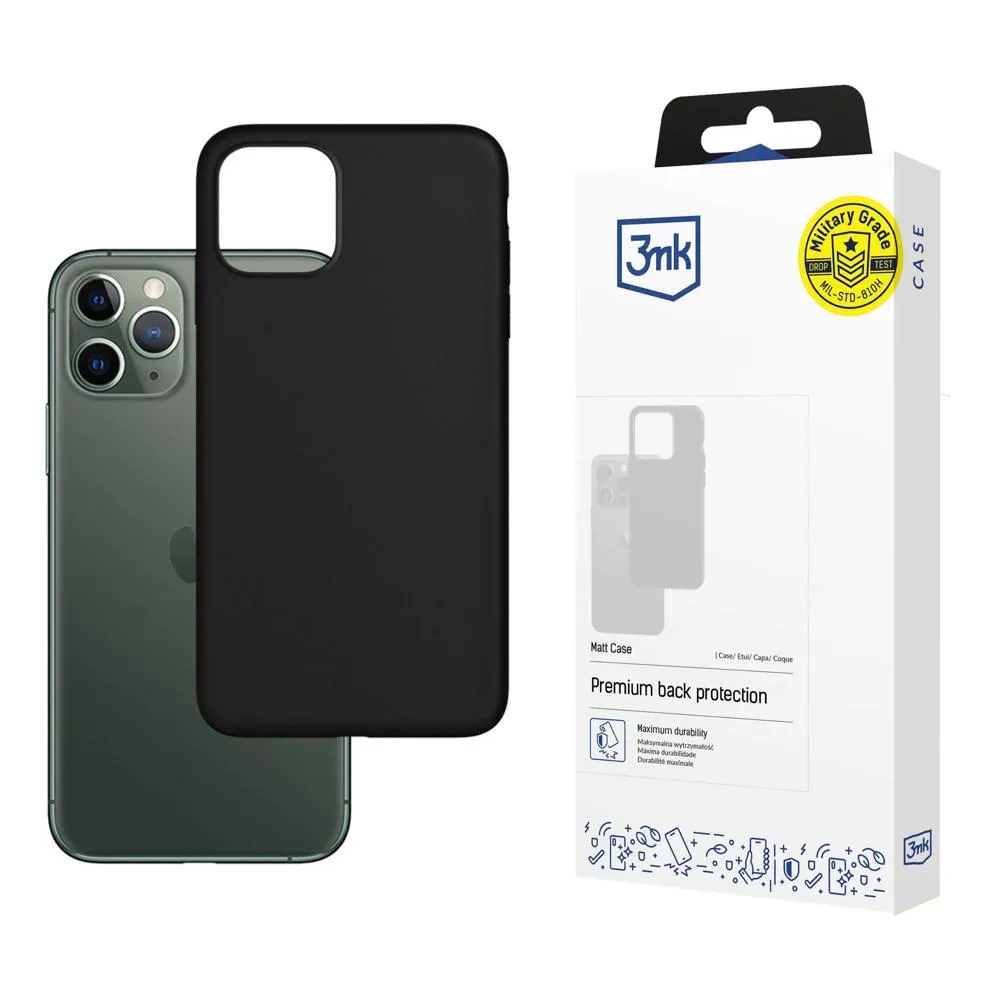 Capa para Apple iPhone 12/12 Pro - 3mk Matt Case Preto
