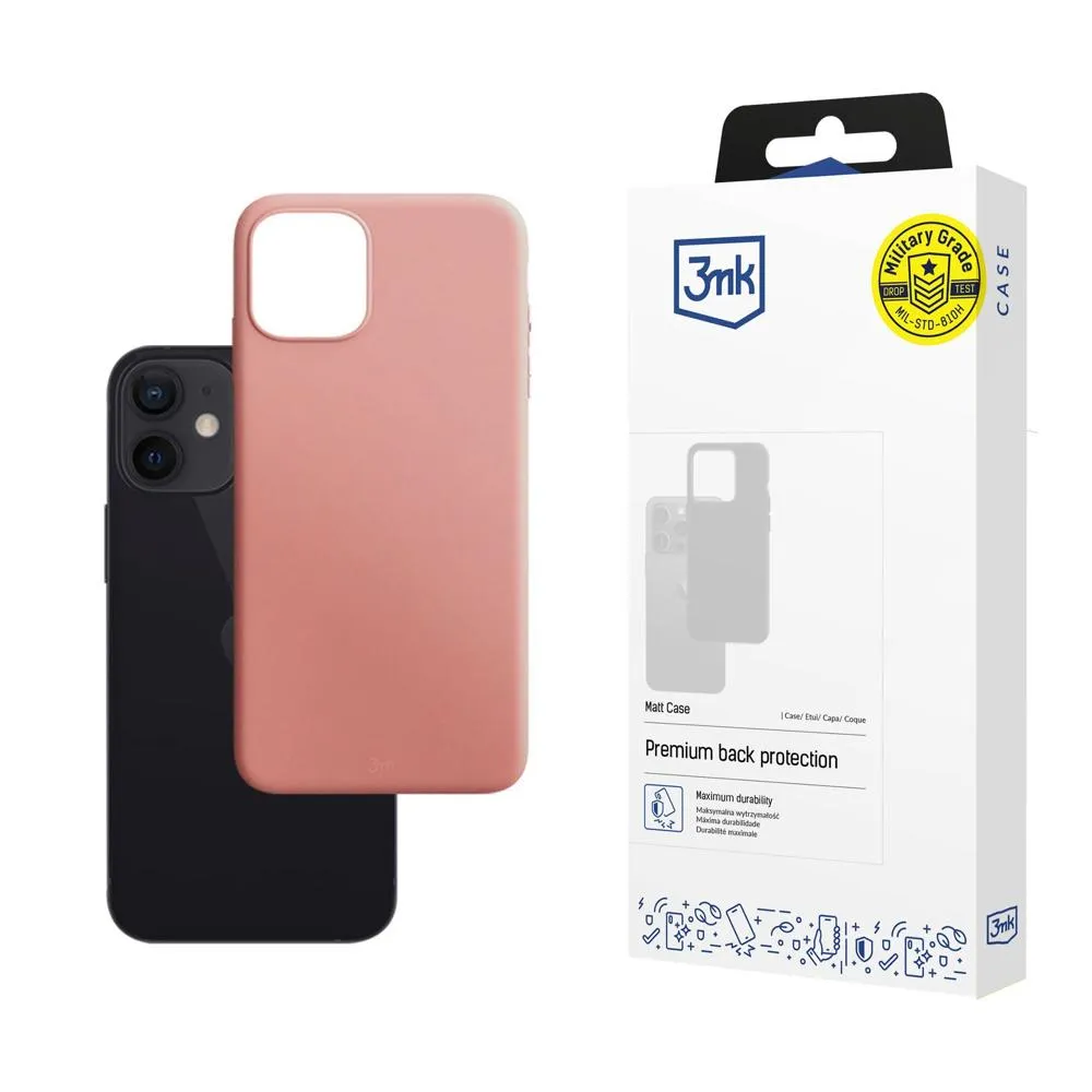 Capa para Apple iPhone 12 Mini - 3mk Matt Case Lychee