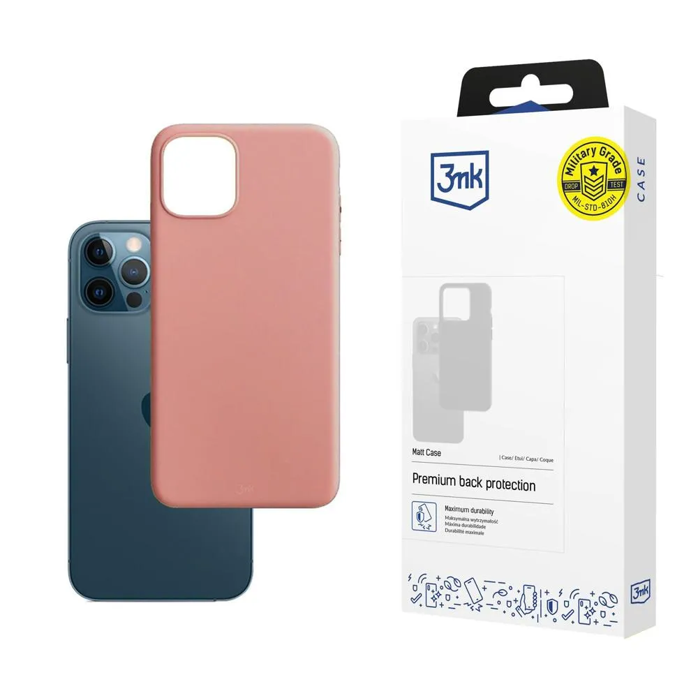 Capa para Apple iPhone 12/12 Pro - 3mk Matt Case Lychee
