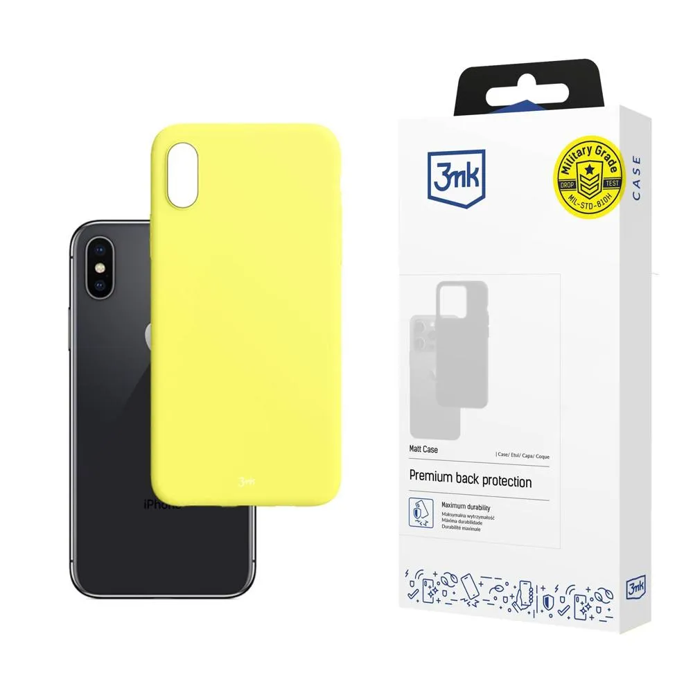 Capa para Apple iPhone X/XS - 3mk Matt Case Lima