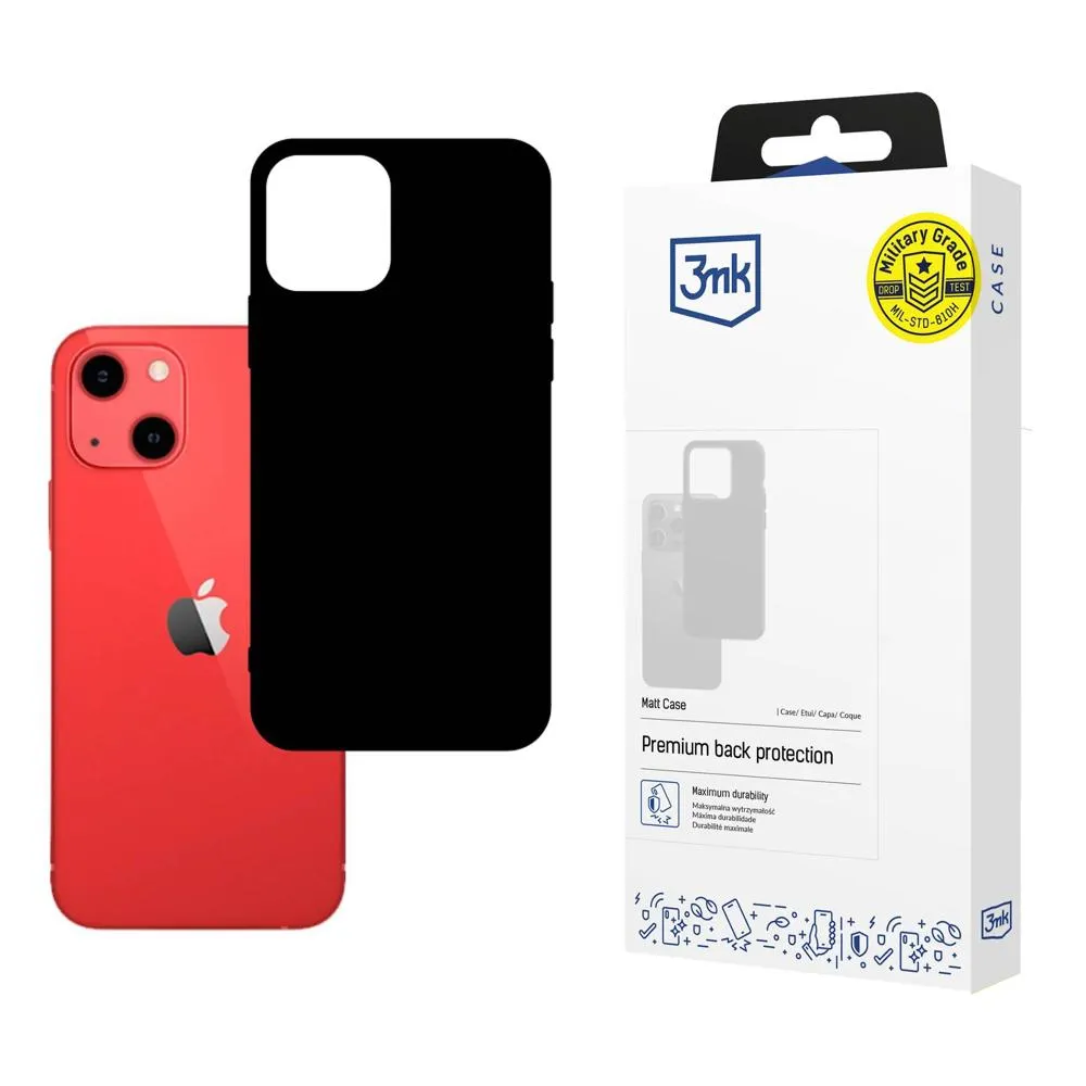 Capa para Apple iPhone 13 - 3mk Matt Case Preto