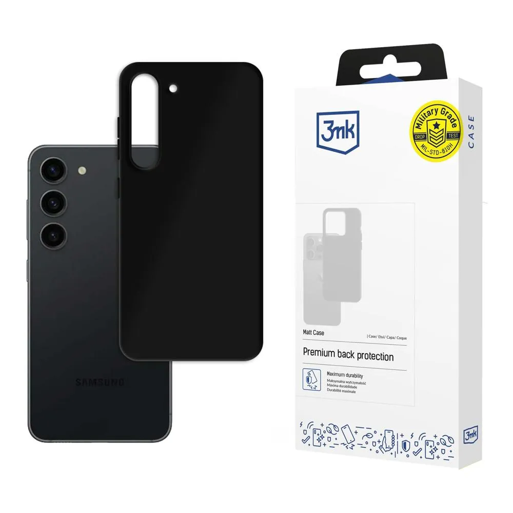 Capa para Samsung Galaxy S22+ 5G - 3mk Matt Case Preto