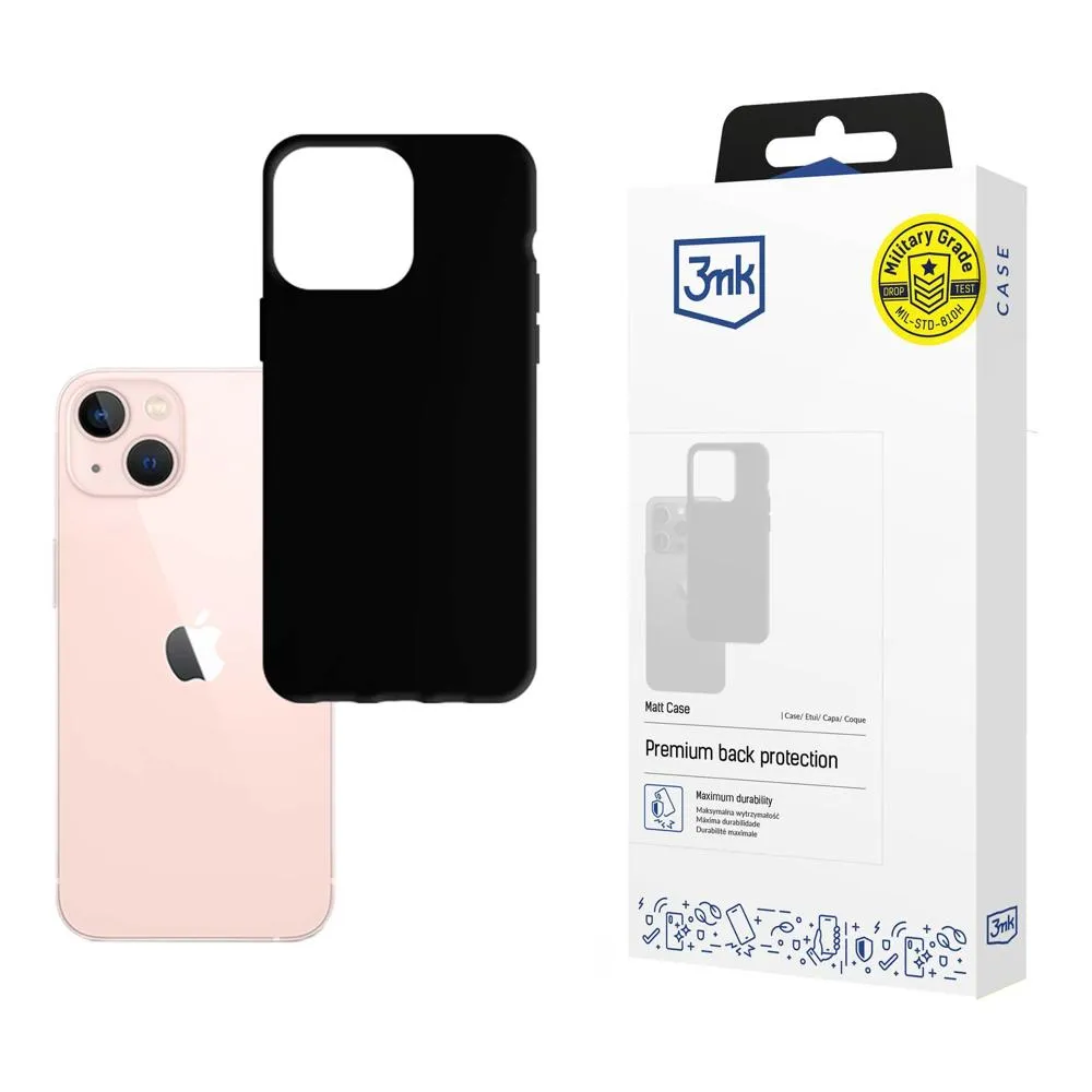 Capa para Apple iPhone 14 - 3mk Matt Case Preto