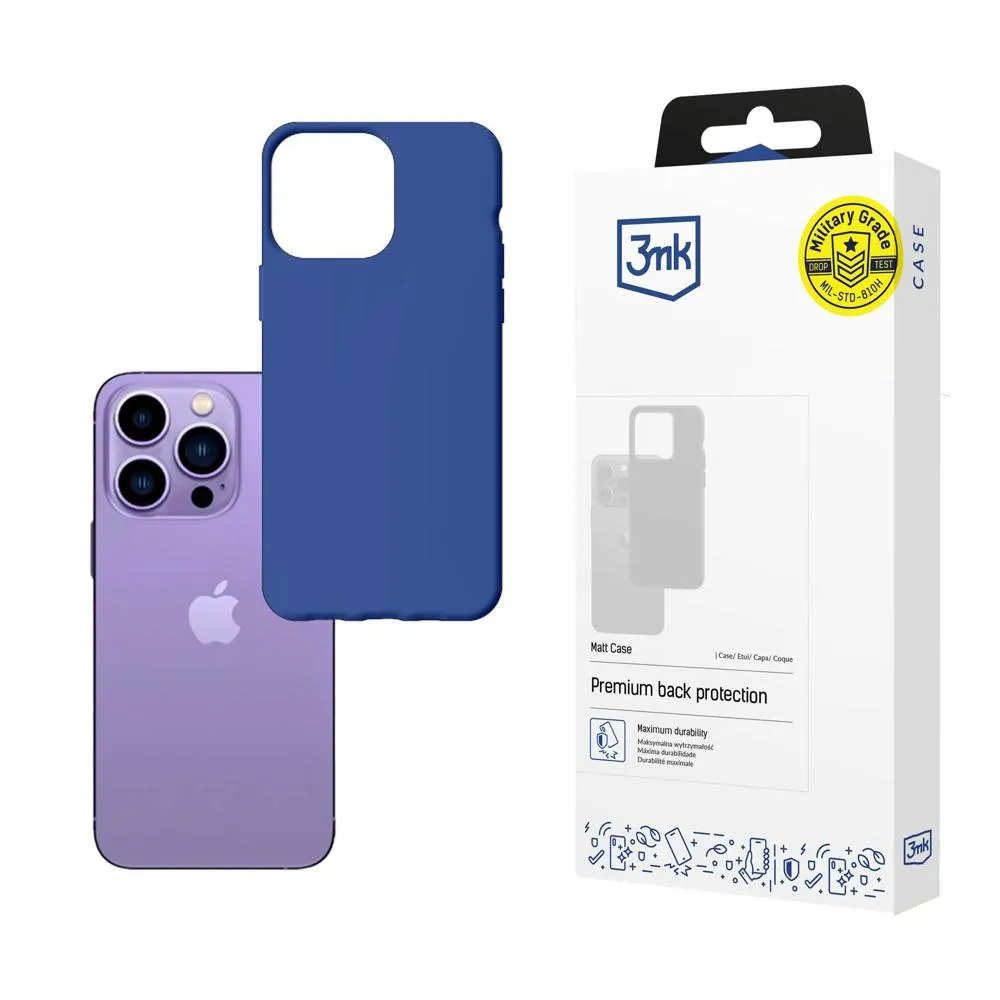 Capa para Apple iPhone 14 Pro - 3mk Matt Case Blueberry