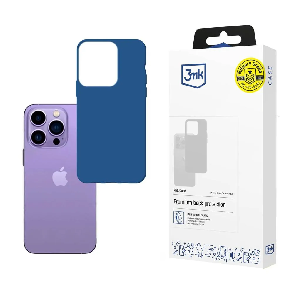 Capa para Apple iPhone 14 Pro Max - 3mk Matt Case Blueberry