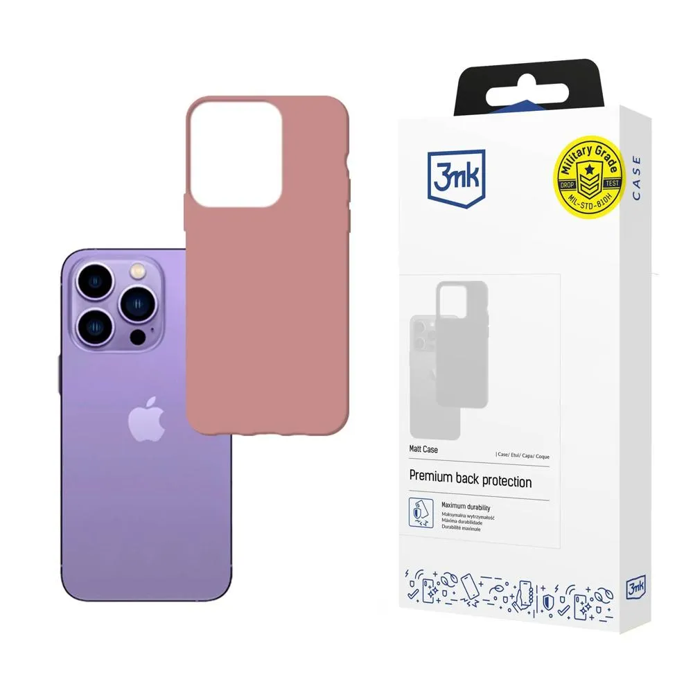 Capa para Apple iPhone 14 Pro Max - 3mk Matt Case Lychee