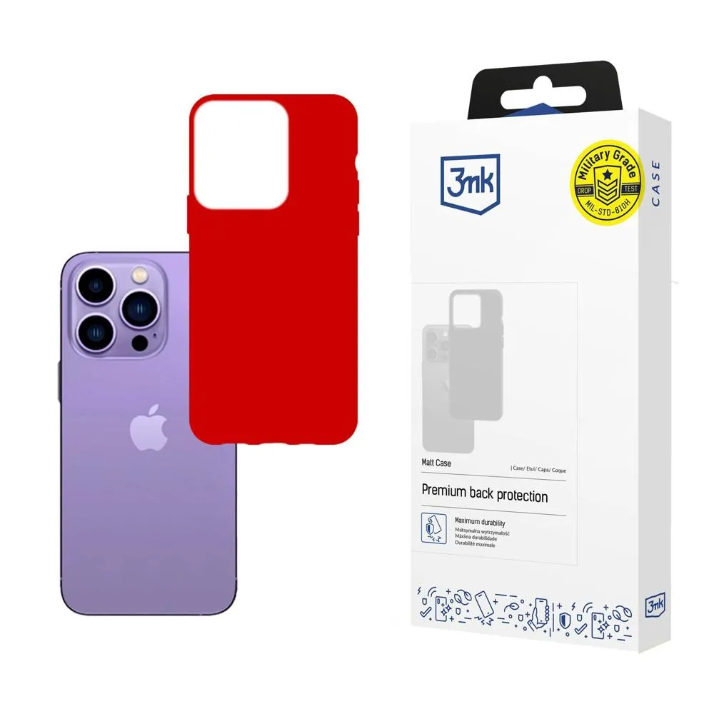 Capa para Apple iPhone 14 Pro Max - 3mk Matt Case Strawberry