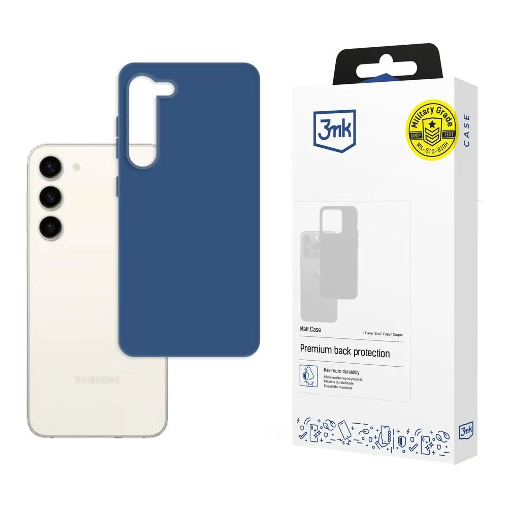Capa para Samsung Galaxy S23+ - 3mk Matt Case Blueberry