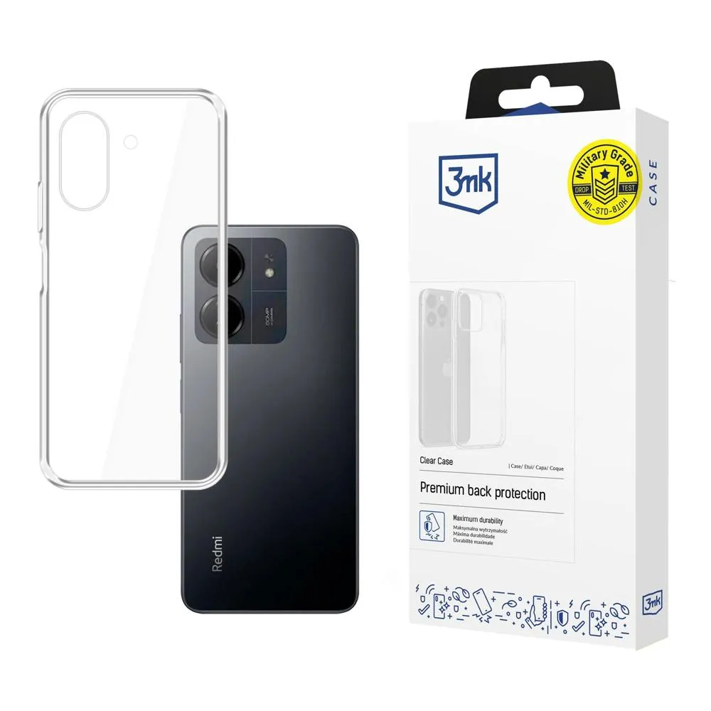 Capa para Redmi 13C/POCO C65 - 3mk Clear Case