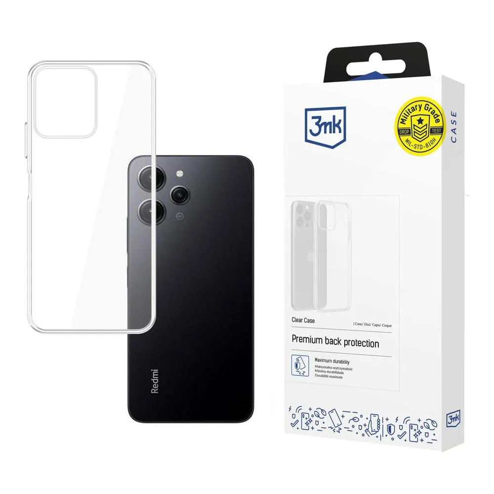 Capa para Xiaomi Redmi 12 - 3mk Clear Case