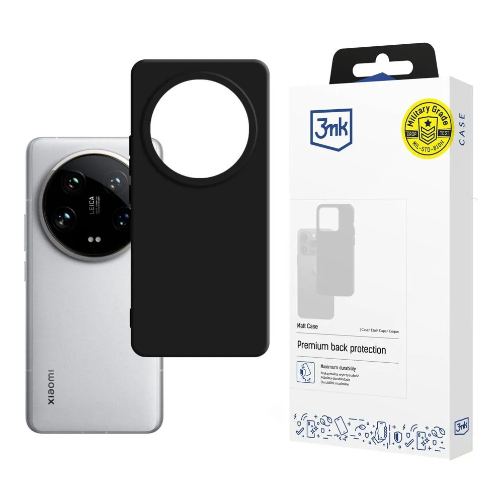 Capa para Xiaomi 14 Ultra - 3mk Matt Case Preto