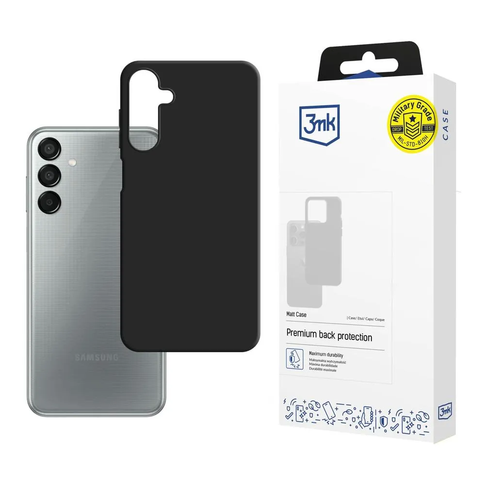 Capa para Samsung Galaxy M15 5G - 3mk Matt Case Preto
