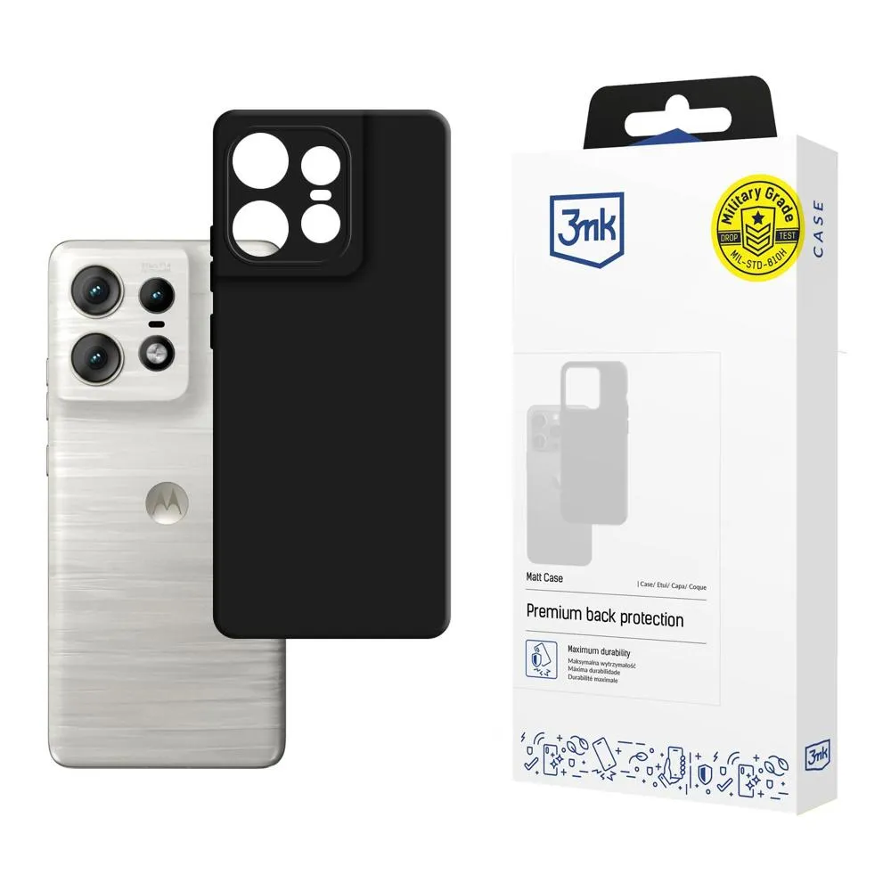 Capa para Motorola Edge 50 Pro - 3mk Matt Case Preto