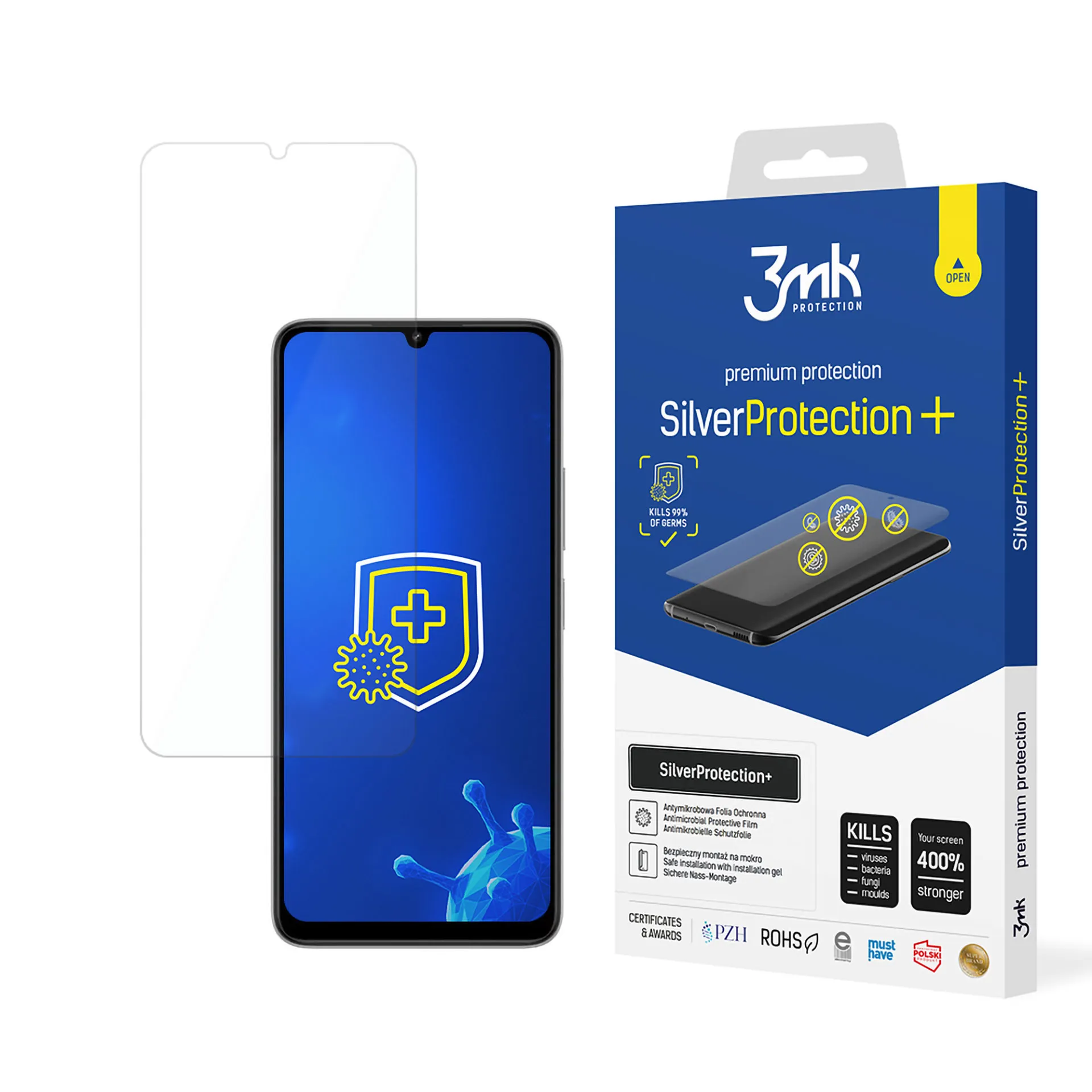 Película de proteç?o anti-impacto para Redmi 13C 5G - 3mk SilverProtection+