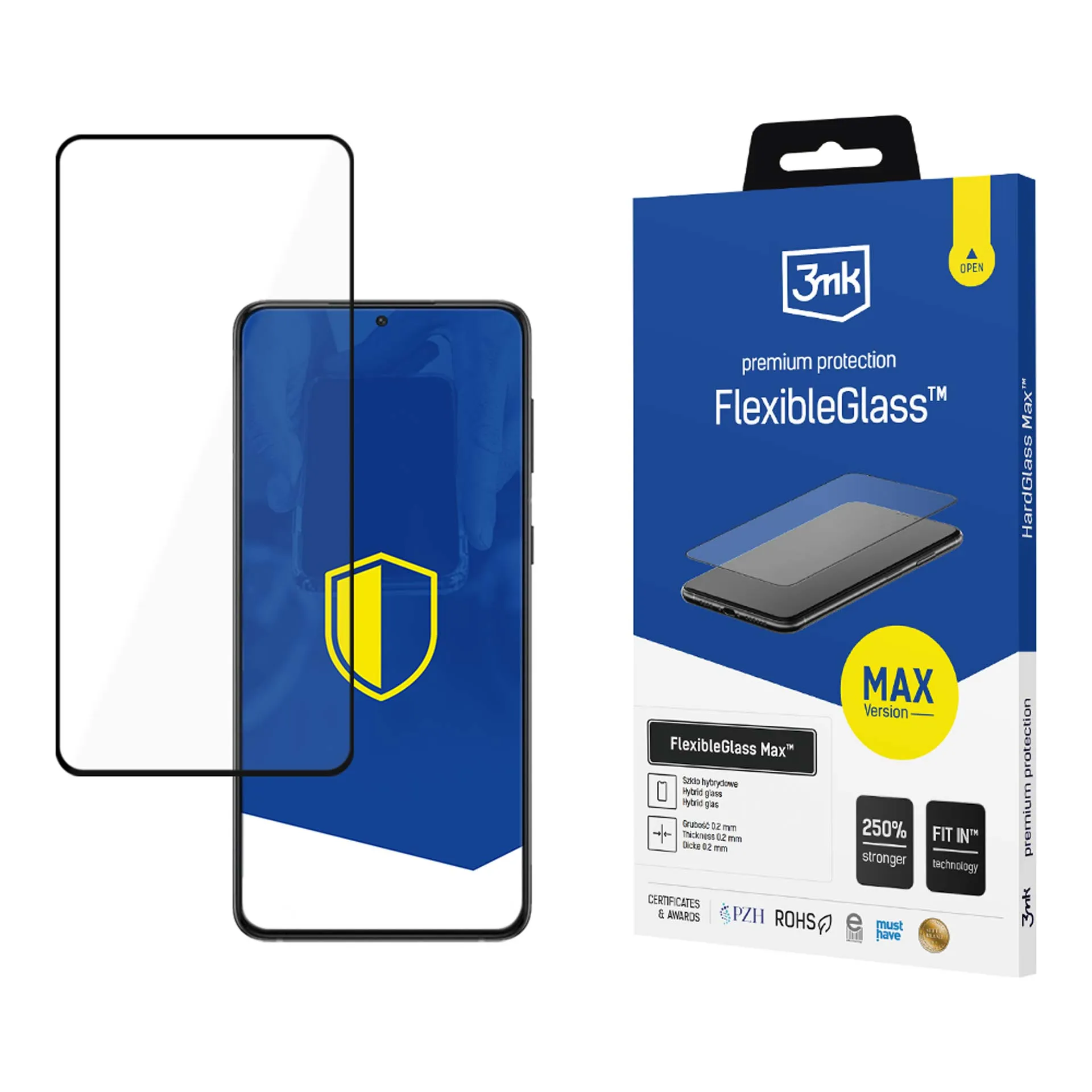 Vidro híbrido inquebrável para Samsung Galaxy S21 FE 5G - 3mk FlexibleGlass Max