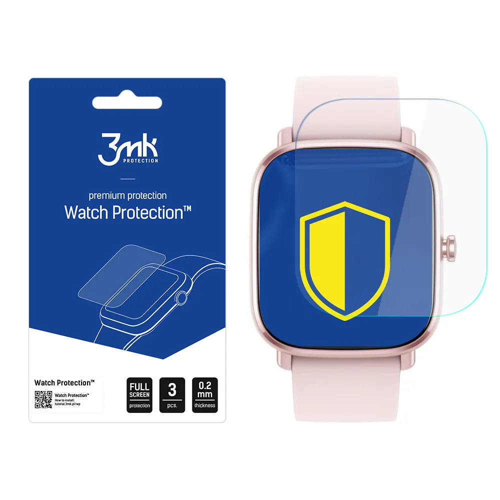 Película de proteç?o para o ecr? do smartwatch Amazfit GTS 2 Mini - 3mk Watch Protection