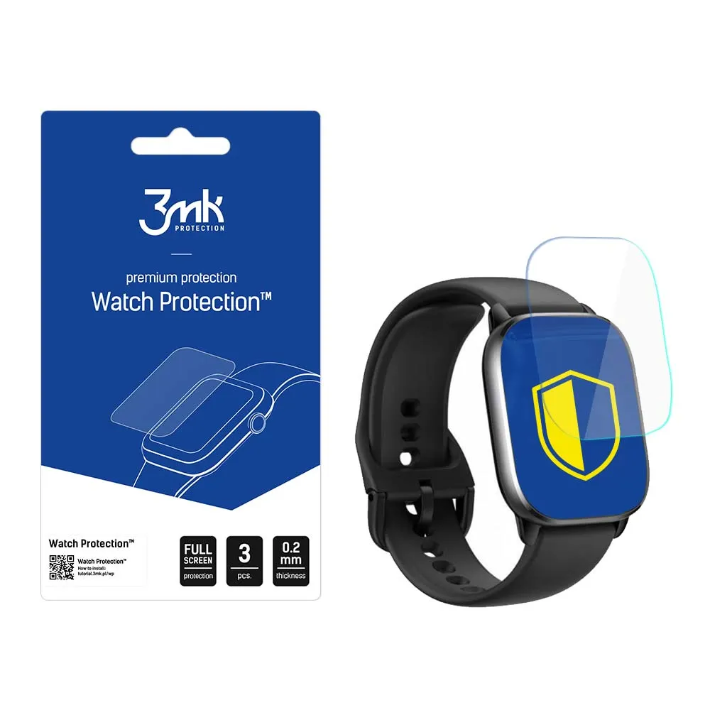 Película de proteç?o para o ecr? do smartwatch Amazfit GTS 4 - 3mk Watch Protection