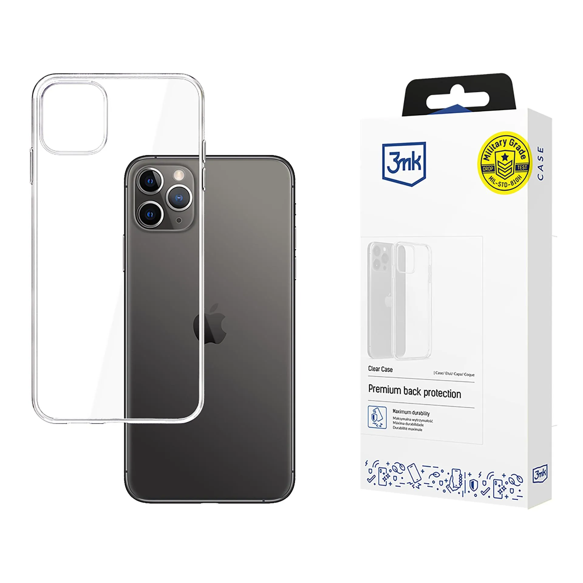 Capa para Apple iPhone 11 Pro Max - 3mk Clear Case