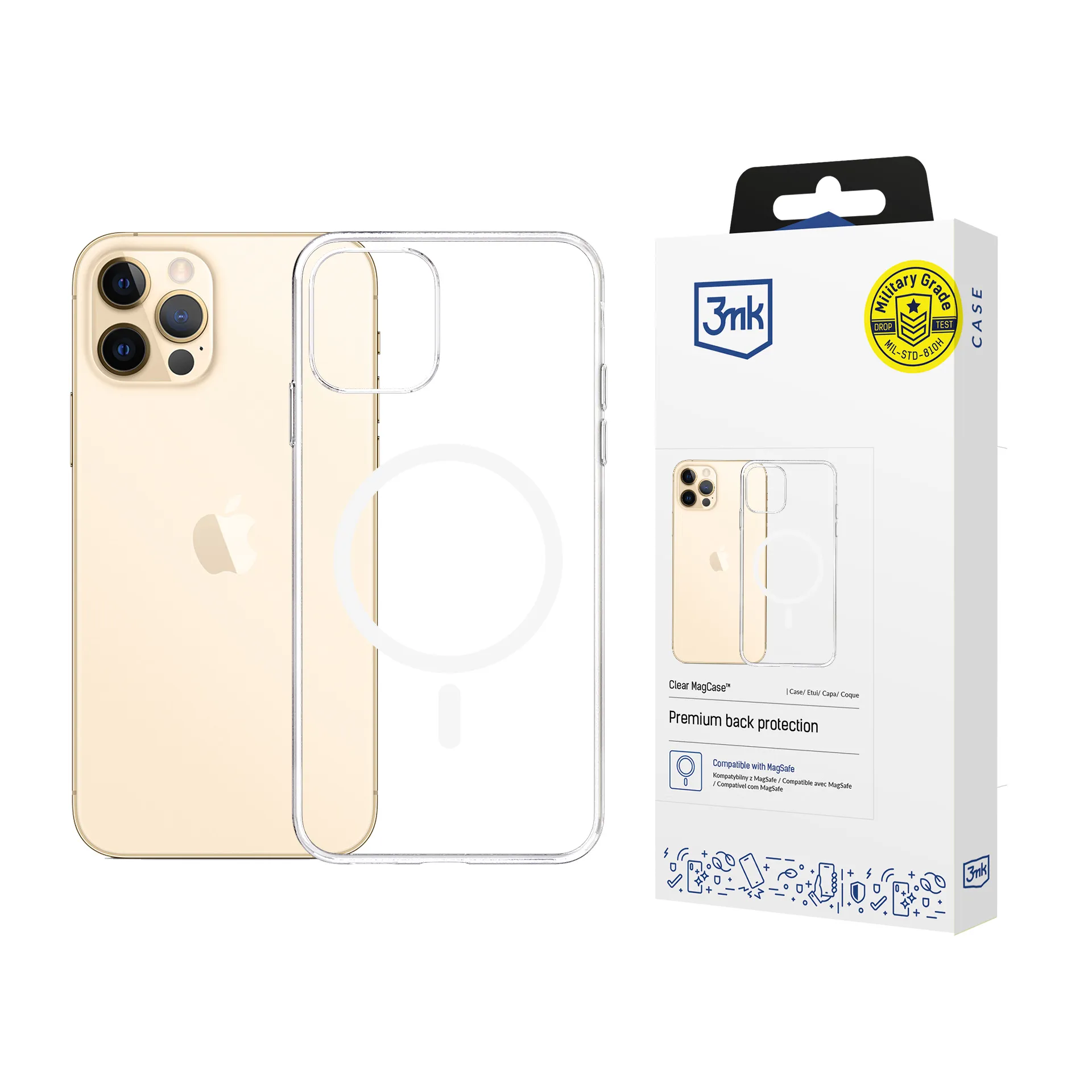 Capa para Apple iPhone 12 Pro Max - 3mk Clear MagCase