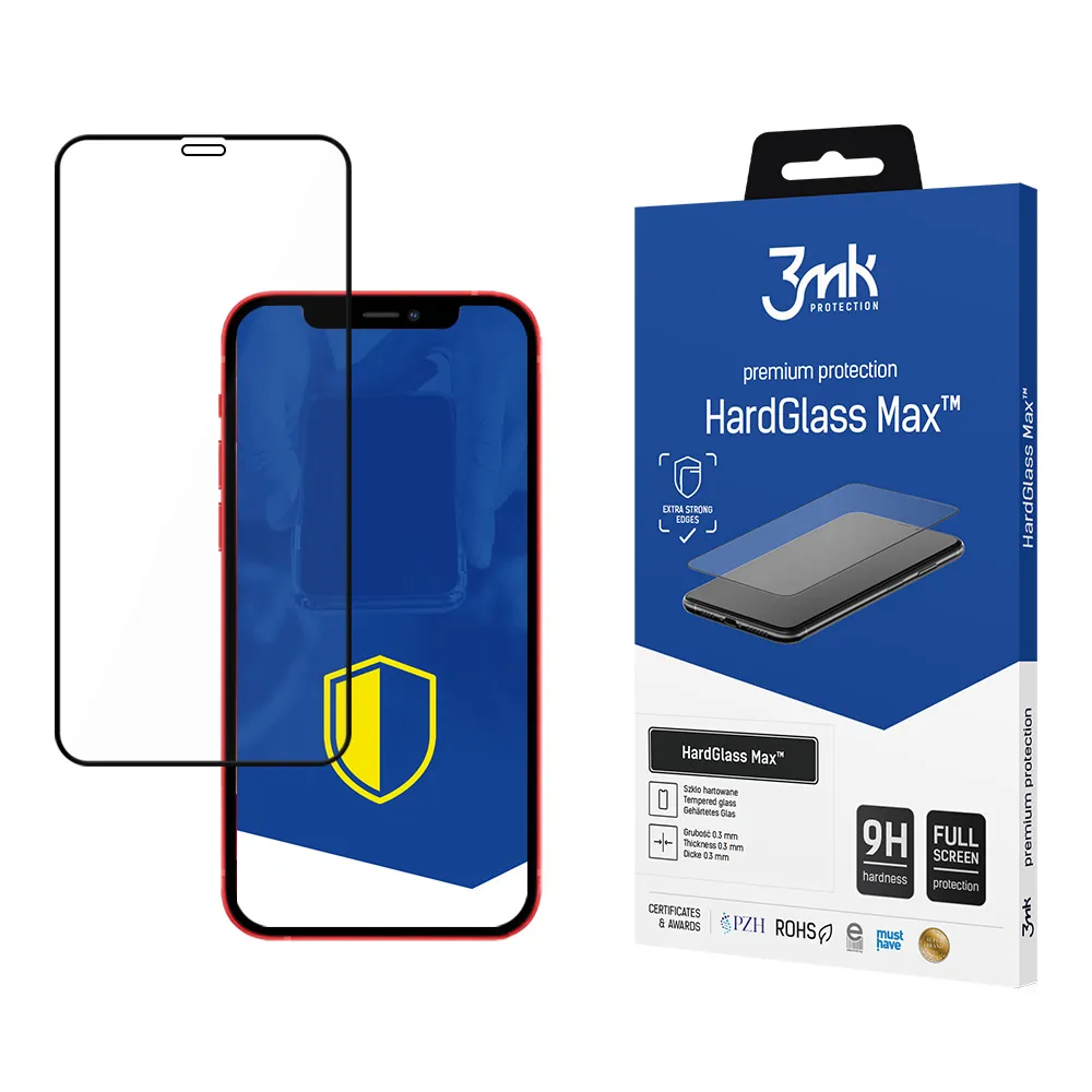 Vidro temperado reforçado para Apple iPhone 12 Pro Max - 3mk HardGlass Max
