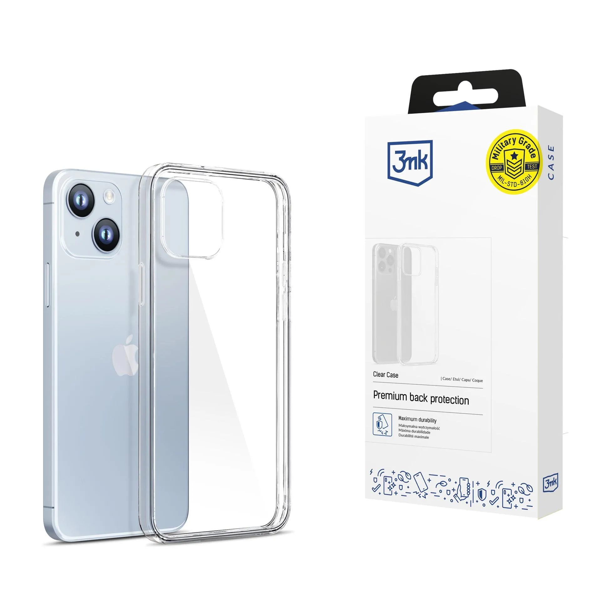 Capa para Apple iPhone 14 Plus - 3mk Clear Case