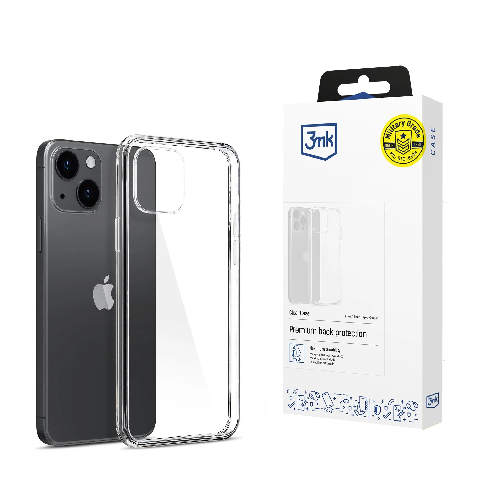 Capa para Apple iPhone 15 Plus - 3mk Clear Case