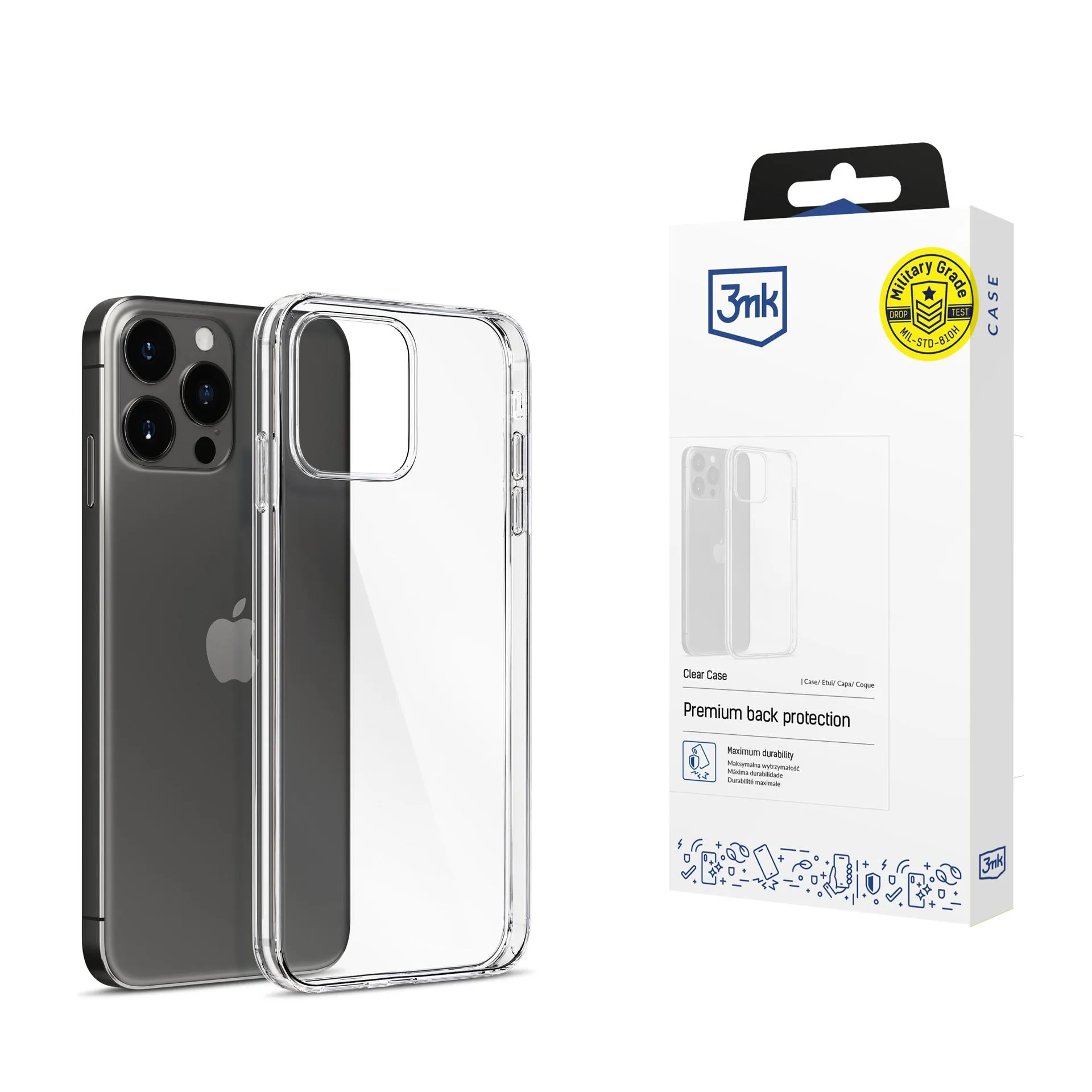 Capa para Apple iPhone 15 Pro - 3mk Clear Case