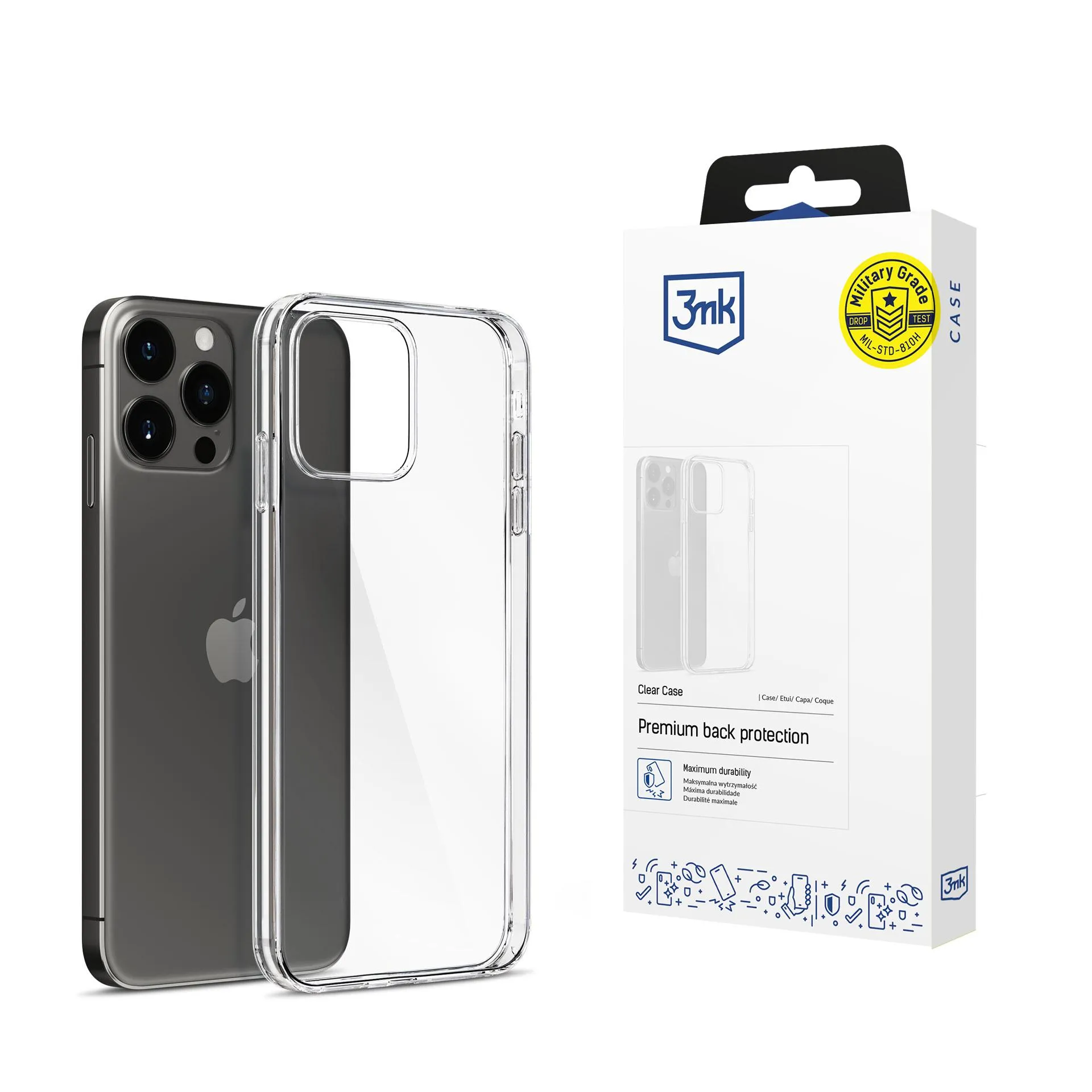 Capa para Apple iPhone 15 Pro Max - 3mk Clear Case