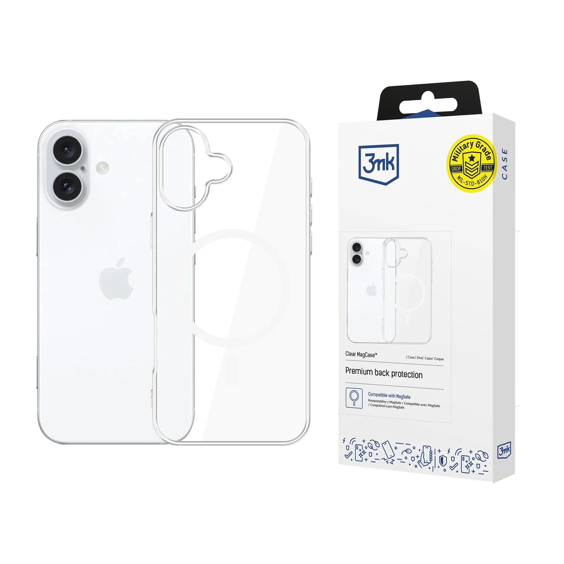 Capa para Apple iPhone 16 - 3mk Clear MagCase