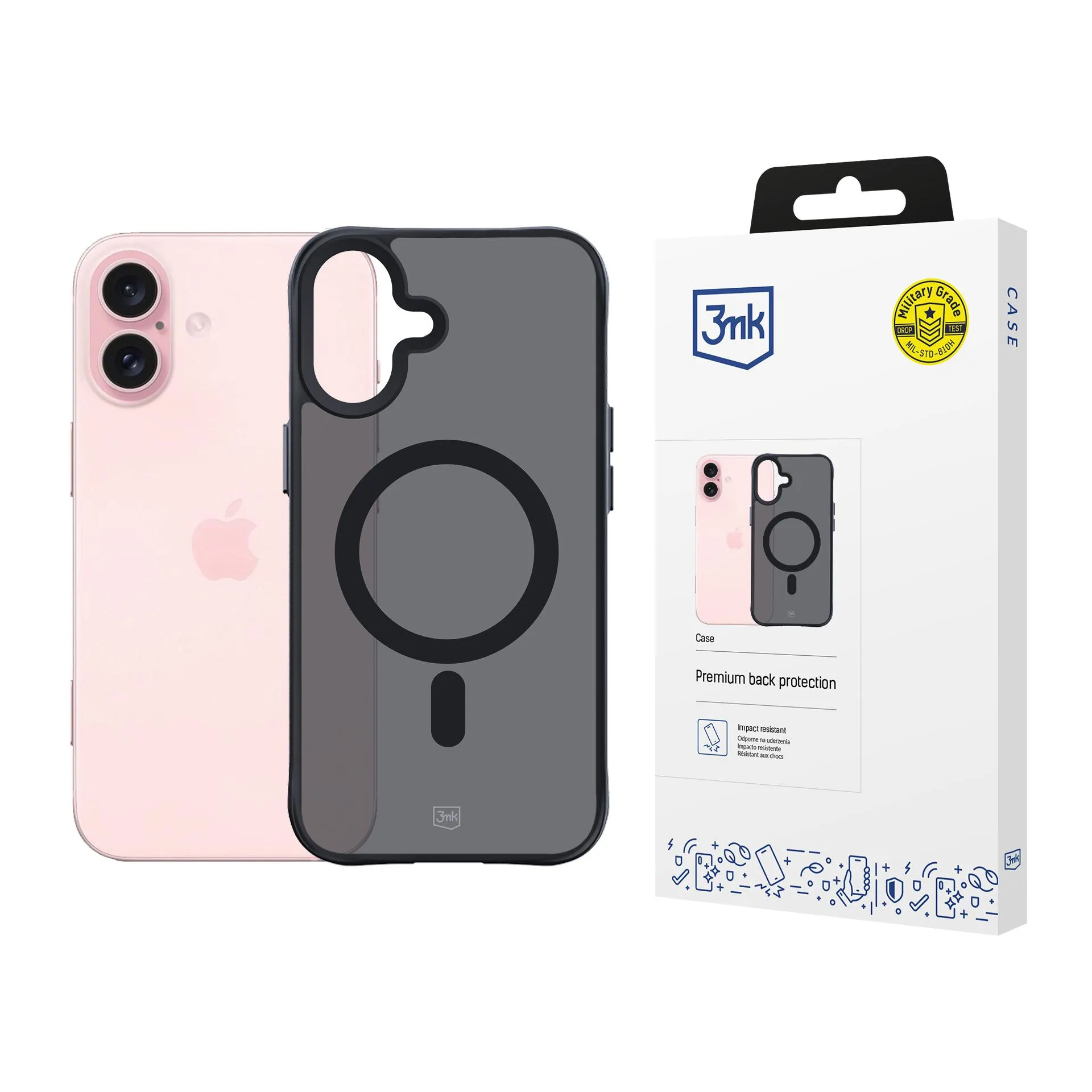Capa para Apple iPhone 16 - 3mk Smoke MagCase